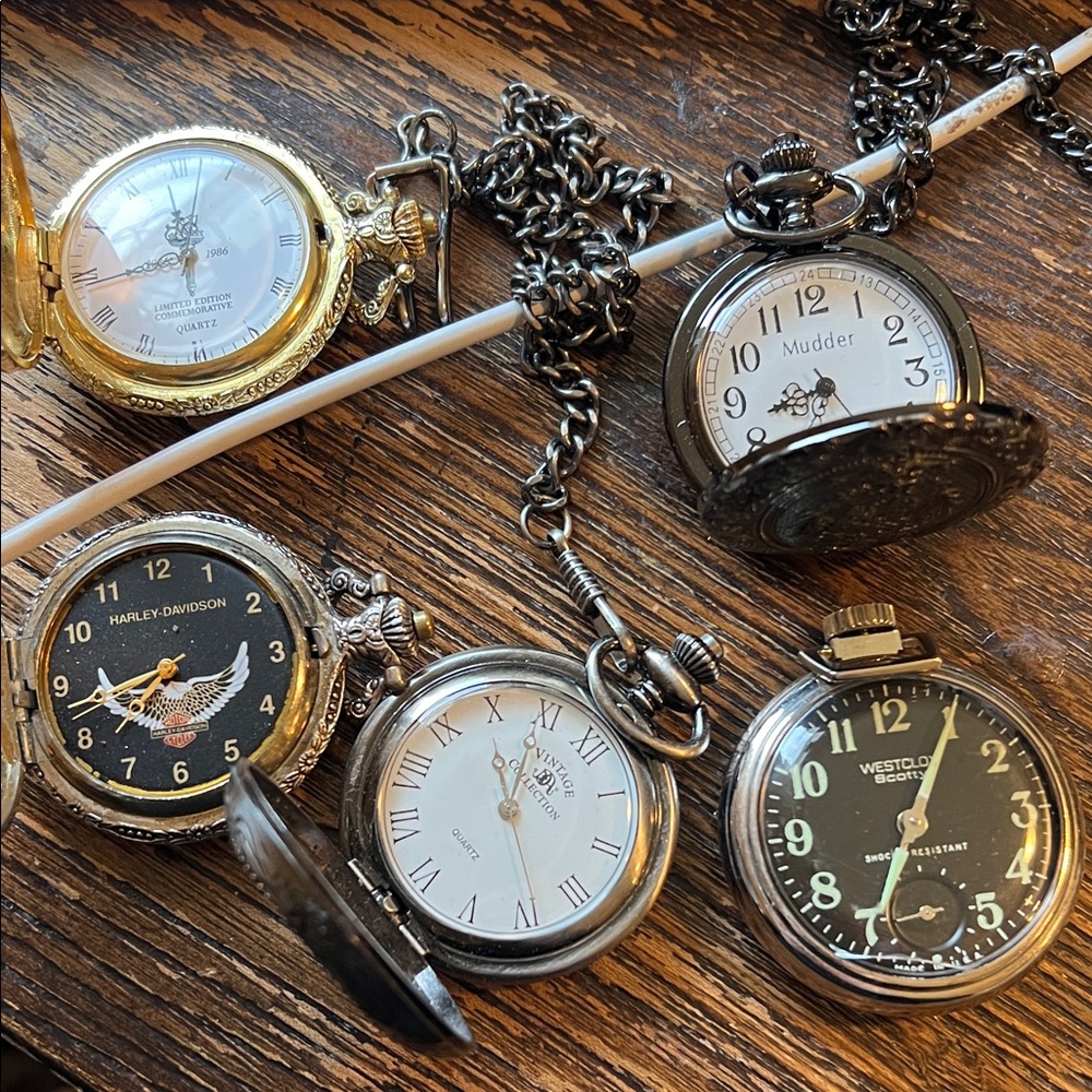 Lot mens project pocket watches Harley Davidson murder